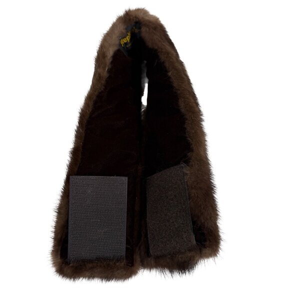 Genuine Brown Fur Headband Neck Warmer Collar Hook Loop By Stephens Colorado